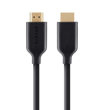 Belkin F3Y021BT1M High Speed HDMI Cable With Ethernet (1M) - Black, Ultra HD 4K & 1080p Support,120Hz, 3D Compatible,10.2 Bandwidth, 2 Years Warranty - Image 1