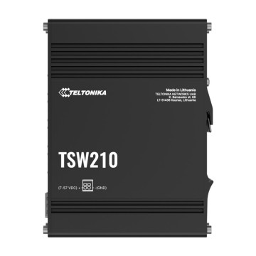 Teltonika TSW210000040 TSW210 Industrial Ethernet Switch, 2x SFP Ports, 8x Gigabit Ethernet Ports with speeds of up to 1000 Mbps, DIN Rail, PSU excluded - Image 1