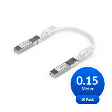 Ubiquiti UACC-UPLINK-SFP28-0.15M-10 Uplink Cable, Direct Attach Cable,10 Pack, Auto Link Optimization, Seamless 1G SFP, 10G SFP+, 25G SFP28 Interconnects Between UniFi Devices. - Image 1
