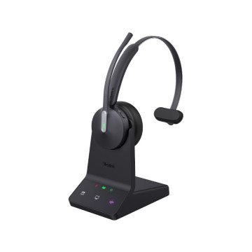 Yealink WH64-M-MS WH64 Mono Teams DECT Wireless Headset, DECT & Bluetooth Wireless Technology, 3-Mic Noise Cancellation, Charging Stands, Carrying Bag - Image 1