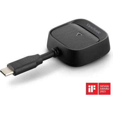 ViewSonic PJ-WPD-900 ViewShare WPD-900 Wireless Screen Casting Kit, Plug-and-Play, 1080p Full HD, USB-C with Pass-Through Charging, 30m Range - Image 1