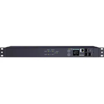 CyberPower PDU44004 1U Switched Auto Transfer Switch 10Amp input/output- -SNMP Network Connection - 12x IEC C13 out - IEC 320 C14*2 in - 2 Yr WTY - Image 1