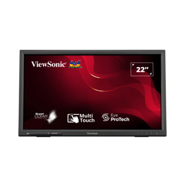ViewSonic TD2223-2 22' IR Touch Monitor, Intuitive 10-point touchscreen, Finger, stylus, and glove touch compatible, Magnetic pen placeholder - Image 1