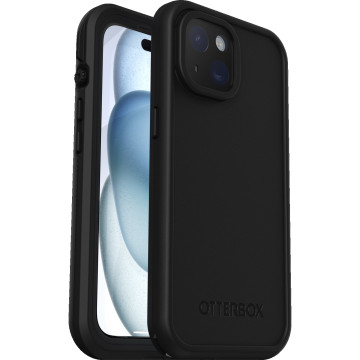 Otterbox 77-93438 Fre MagSafe Apple iPhone 15 (6.1') Case Black- ,DROP+ 5X Military Standard,2M WaterProof,Built-In Screen Protector,7 Years Warranty - Image 1