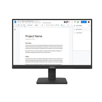 Lenovo 64CBKAR6AU ThinkVision S22-4E 21.5' FHD IPS Monitor 1920x1080 100Hz 16:9 4ms Anti-Glare Titl VGA HDMI VESA 3yr wty Black - Image 1