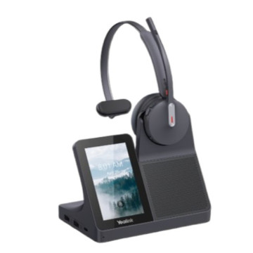 Yealink WH64-M-WS WH64 Mono Workstation, WH64 Workstation is an industry-leading DECT wireless headset with dual/single-ear options for seamless - Image 1