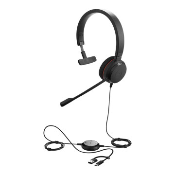 Jabra 4993-829-469 CORDED EVOLVE 20 SE UC MONO HEADSET,USB-C/A - Image 1