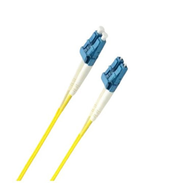8ware CB8W-LCUPCYELLOW-1.5M 1.5m LC-LC OS2 Single Mode Dual-Core Fibre / Fiber Optic Cable UPC Duplex Armoured Low Smoke Zero Halogen (LSZH) Jacket Yellow - Image 1