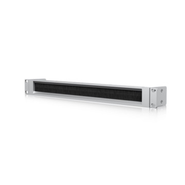 Ubiquiti UACC-RACK-PANEL-BRUSH-1U 1U Rack Mount OCD Panel Brush, Silver Brush Panel, Compatible With The Toolless Mini Rack - Image 1