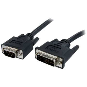 StarTech DVIVGAMM2M 2m DVI to VGA Display Monitor Cable - DVI to VGA (15 Pin) - 2 Meter DVI-A to VGA Analog Video Cable Male to Male - Connect a VGA display to a PC or Mac with a DVI Analog Video Card - dvi male to vga male cable - dvi to vga mo - Image 1