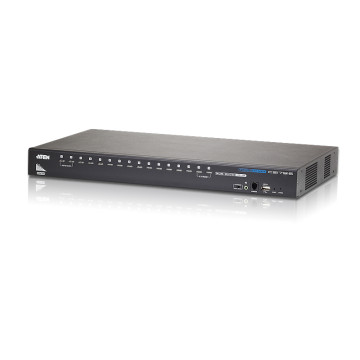 Aten CS17916-AT-U Desktop KVM Switch 16 Port Single Display HDMI w/ audio, 2x Custom KVM Cables Included Only - Image 1