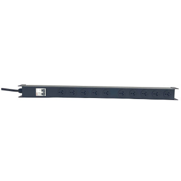 PowerShield RPR-10V15MCB Vertical PDU with 16A Aus Input plug, 10 x ANZ 10Amp outlets, provides reliable power distribution for vertical installations - Image 1