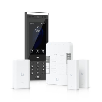 Ubiquiti UA-G3-SK-GATE G3 Gate Starter Kit, Come With 1x Gate Hub, 1x G3 Intercom, 1x PoE++ adapter, 2x 2-wire PoE Extenders, Ove Twisted Pair Extender For Access - Image 1