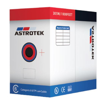 Astrotek ATP-ORNGU6-305M CAT6 UTP Cable 305m Roll - Orange Full 0.55mm Copper Solid Wire Ethernet LAN Network 23AWG 0.55cu 2x4p LSZH Jacket - Image 1