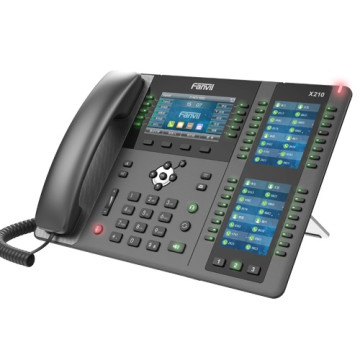 Fanvil X210 Enterprise IP Phone - 4.3' (Video) Colour Screen, 20 Lines, 106 x DSS Buttons, Dual Gigabit NIC, Bluetooth, *SBC Ready - Image 1