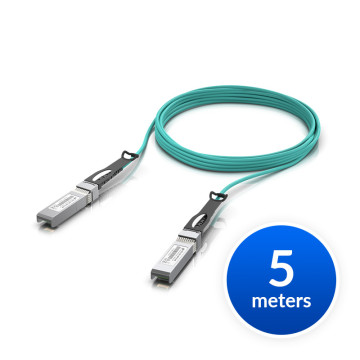 Ubiquiti UACC-AOC-SFP10-5M 10 Gbps Long-Range DAC, 5m Length, Long-range SFP+ Direct Attach Cable w 10 Gbps Maximum Throughput Rate - Image 1