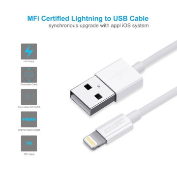 Choetech 6971824971606 IP0026W USB Charge & Sync Cable1.2M white - Image 1