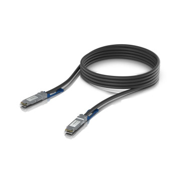 Ubiquiti UACC-DAC-QSFP28-3M 100G Direct Attach Cable, Cable length 3m, Single Pack, QSFP28 Direct Attach Cable With A 100 Gbps Max Data Rate - Image 1