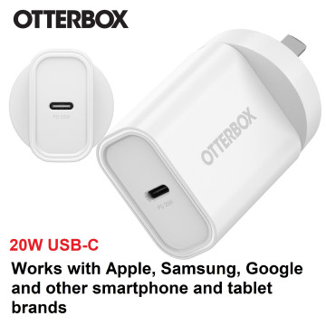 Otterbox 78-81352 20W USB-C (Type I) PD Fast Wall Charger - White , Compact, Drop Tested,Safe & Smart Charging,Best for Apple, 2 Years Warranty - Image 1