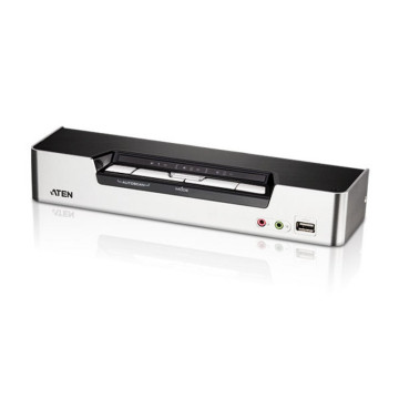 Aten CS1794-AT-U Desktop KVMP Switch 4 Port Single Display HDMI w/ Dolby HD audio, 4x Custom KVM Cables Included, 2x USB Port, Selection Via Front Panel - Image 1