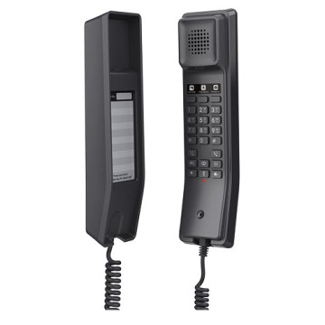 Grandstream GHP611 Hotel Phone, 2 Line IP Phone, 2 SIP Accounts, HD Audio, Powerable Over PoE, Black Colour, 1Yr Wty - Image 1