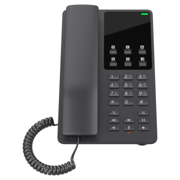 Grandstream GHP621W Desktop Hotel Phone, Built-in WiFi, Black, 2 SIP Accounts, 2 Lines, 3-way Audio Conferencing, Hearing Aid Compatibility (HAC) - Image 1