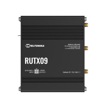 Teltonika RUTX09200300 RUTX09 Industrial Cellular Router, 4G LTE CAT 6, Dual SIM, Instant LTE Failover, Gigabit Ethernet, PSU included - Image 1