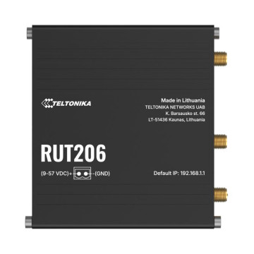 Teltonika RUT206010000 RUT206 Industrial 4G Router, Cat 4, RS232 & RS485 for serial communication, 2-PIN POWER INPUT, Active and Passive PoE inputs - Image 1