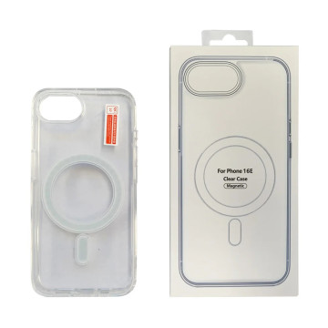 USP 6976552043359 Apple iPhone 17e / iPhone 16e (6.1') Clear Case with MagSafe - Built-in magnets, Scratch Resistant, Crystal Clear,Shockproof, 5 Years Warranty - Image 1