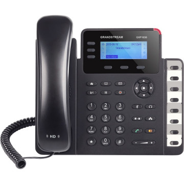 Grandstream GXP1630 3 Line IP Phone, 3 SIP Accounts, 132 x 64 Backlit LCD Display, HD Audio, Dual-Switched Gigabit Ports, Powerable Via POE - Image 1