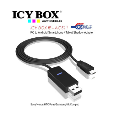 ICY BOX MOBICYAC511 PC to Android Smartphone/Tablet Shadow Adapter (IB-AC511) - Image 1