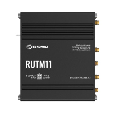 Teltonika RUTM11000300 RUTM11 Industrial 4G LTE Dual-band Wi-Fi, 4 x Gigabit RJ45 ports, USB, and up to 128 tag/port-based VLANs, PSU included - Image 1