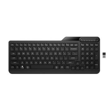 HP 7N7B9AA 475 Dual-Mode Wireless Keyboard Bluetooth 5.3 Up to 24M Battery life USB Type-A port Multi-OS Device Unifying Dongle Slim full numpad Black - Image 1