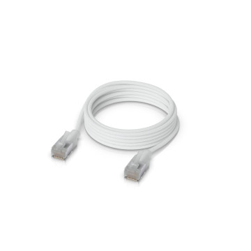 Ubiquiti UACC-CABLE-PATCH-EL-C6A-5M-W UniFi Premium Patch Cable, 5M, White, Ultra-thin Braided Patch Cable, Designed And Optimized For 10 GbE Networking. - Image 1