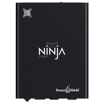 PowerShield PSLN600 Ninja Slimline 600VA UPS, LiFePO4, 2x IEC Outputs, Lithium-iron Phosphate, DIN Rail Mount, Silent Operation, 5 Yr Warranty - Image 1