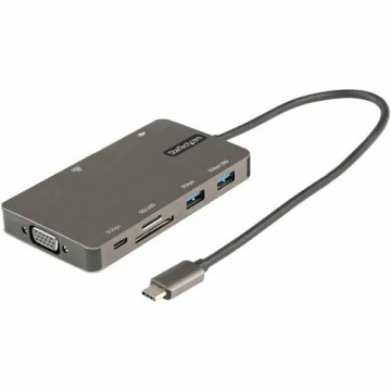 StarTech DKT30CHVSDPD USB C Multiport Adapter, HDMI 4K 30Hz or VGA, 5Gbps USB 3.0 Hub (USB A / USB C Ports), 100W Power Delivery, SD/Micro SD, GbE - USB-C multiport adapter 4K 30Hz HDMI or VGA - USB 5Gbps 2x USB-A / 1x USB-C / 1x 100W Power Deli - Image 1