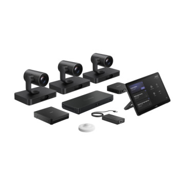 Yealink MVCS98-C5U-004 MTR KIT,SMARTVISION80(3),MTOUCHPLUS,AVHUB,RCH40-E2,MVCBYODEXT,XLRG - Image 1