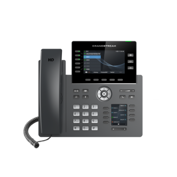 Grandstream GRP2616 6 Line IP Phone, 6 SIP Accounts, 480x272 Colour Screen, HD Audio, Integrated Bluetooth+WiFi, Powerable Via POE - Image 1