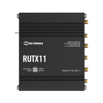Teltonika RUTX11200200 RUTX11 Industrial Cellular Router, 4G LTE CAT 6, Dual SIM with auto failover, Backup WAN, Dual Band WiFi, Bluetooth LE, PSU included - Image 1