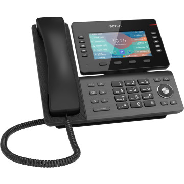 Snom D865 Large tiltable 5 inch IPS colour display 2x USB 2.0 high speed connection 10 programmable function keys Dual-band Wi-Fi and Bluetooth - Image 1