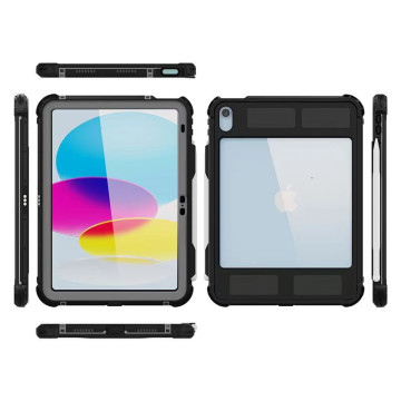 USP HDTWP10.9 Apple iPad (11') (A16) (11th Gen) / iPad (10.9') (10th Gen) WaterProof Case Black - IP68, Reliable & Durable, Drop Protection, 5 Years Warranty - Image 1