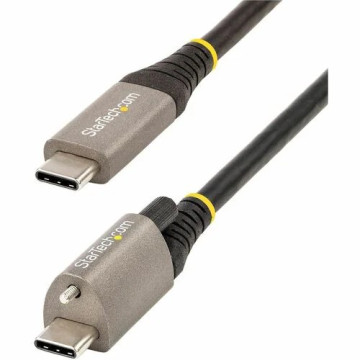 StarTech USB31CCTLKV50CM 50CM (20IN) USB-C CABLE, TOP SCREW LOCKING, USB 10GBPS, 100W (5A) POWER DELIVERY, - Image 1