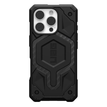 UAG 114456114242 Monarch Pro MagSafe Apple iPhone 16 Pro (6.3') Rugged Case - Carbon Fiber , 25ft. Drop Protection (7.6M), 10 Years Warranty - Image 1