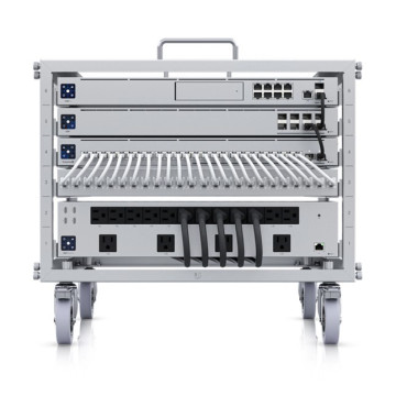 Ubiquiti U-RACK-6U-TL Toolless Mini Rack,Compact,Stackable 6U Open-frame Rack For UniFi Rack-mount Device,Toolless Assembly&Device Mounting,Lockable Casters - Image 1