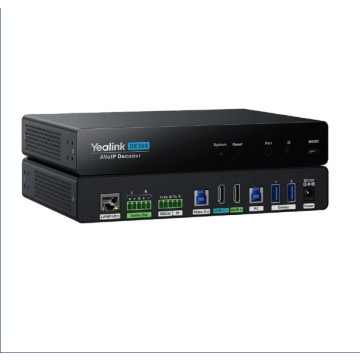 Yealink DE300 ,AV over IP, 4K@60Hz4:4:4,USB 3.0 capture for MTR,Seamless 2x2 Video Matrix Switching,Multiple USB Connectivity,HDCP 2.3,Gigabit Ethernet - Image 1