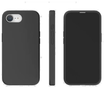 USP CBALCHI16E Apple iPhone 17e / iPhone 16e (6.1') Silicon Case Black - Two Tough Layers, Port Covers, No Slip Grippy Edges, Anti-fall , 5 Years Warranty - Image 1