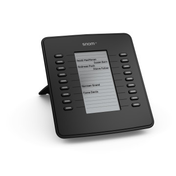 Snom SNOM-D7 D7 Expansion Module USB for D785, D765, D745, D735, D725, D717 & D715, Black,18 Multi-color LED keys, Supports All 700 Series Telephones - Image 1