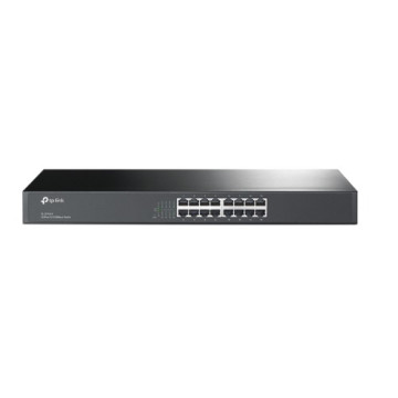 TP-LINK TL-SF1016 (E)(CH) 16-port 10/100M Switch, 16 10/100M RJ45 ports, 1U 19-inch rack-mountable steel case - Image 1