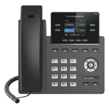 Grandstream GRP2612G Carrier Grade 4 Lines, 4 SIP Accounts, 5-way audio conference, 2.4 inch Color LCD (320x240), HD Audio - Image 1