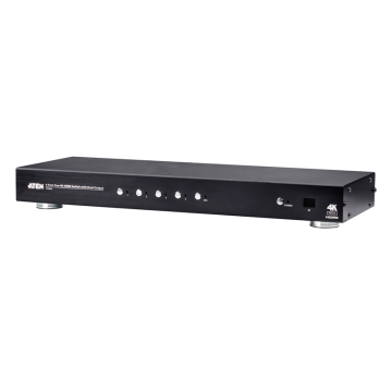 Aten VS482B-AT-U 4 Port Dual Output True 4K HDMI Switch, select input ports via RS232 control, HDCP 2.2 compliant, IR Extension - Image 1